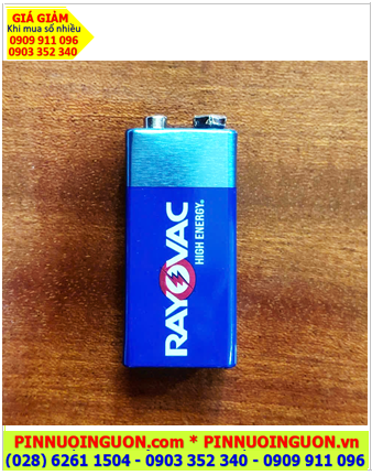 Rayovac 6LF22 Pin 6LP3146, Pin 9v Alkaline Rayovac 6LF22, 6LR61, 522-BP1 High Energy, Xuất xứ Malaysia